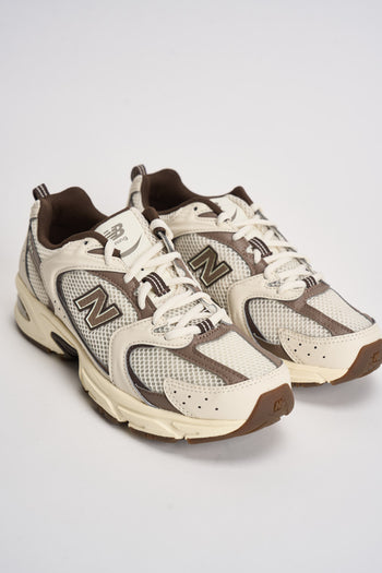 Sneakers donna 530 panna e marrone - 3