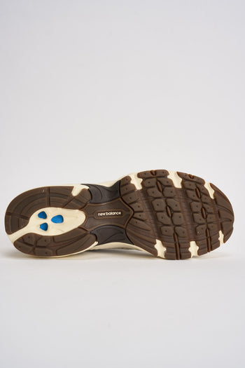 Sneakers donna 530 panna e marrone - 9