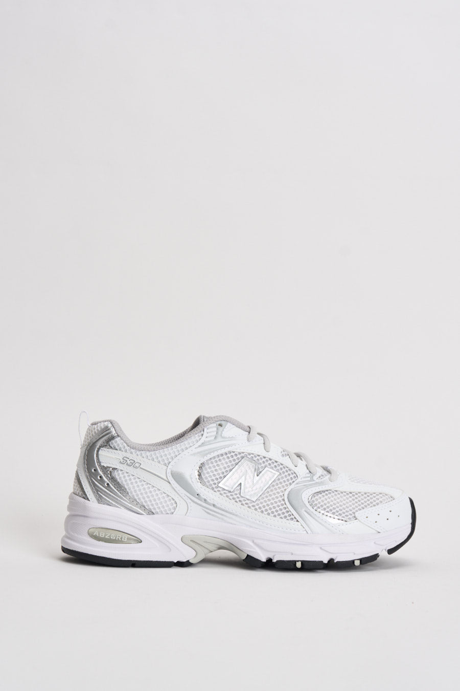 Sneakers donna 530 bianche e argento NBMR530 EMA NEW BALANCE 