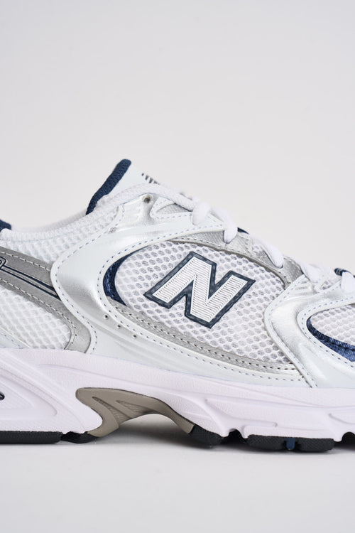 Sneakers donna 530 bianche e blu - 2