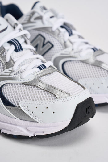 Sneakers donna 530 bianche e blu - 5