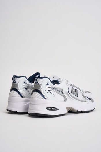 Sneakers donna 530 bianche e blu - 7