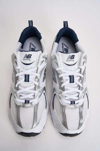 Sneakers uomo 530 bianche e blu - 7
