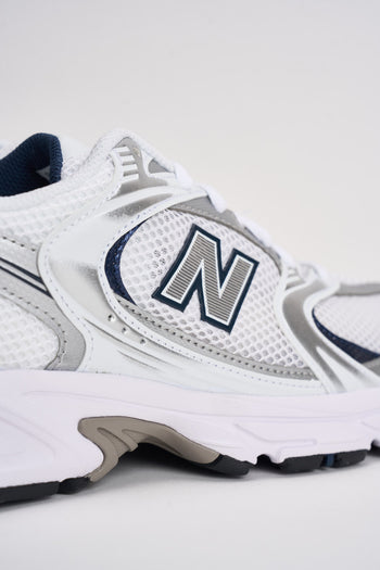 Sneakers uomo 530 bianche e blu - 10