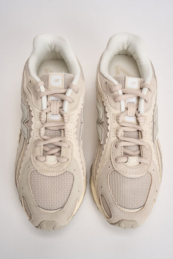 Sneakers donna 204L in suede beige - 6