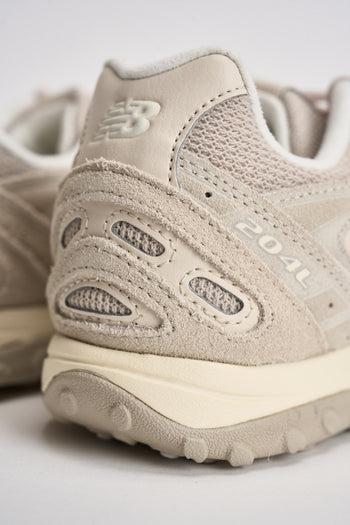 Sneakers donna 204L in suede beige - 8
