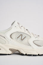 Sneakers donna 530 bianche e tortora U530 CSB NEW BALANCE 