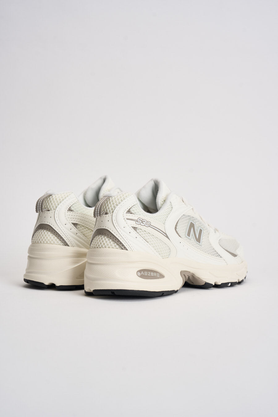 Sneakers donna 530 bianche e tortora U530 CSB NEW BALANCE 