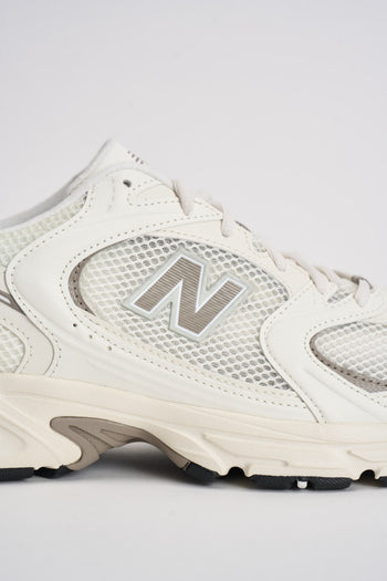 Sneakers uomo 530 bianche e tortora - 3