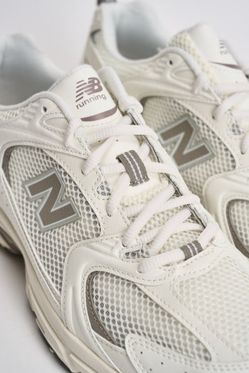 Sneakers uomo 530 bianche e tortora - 5