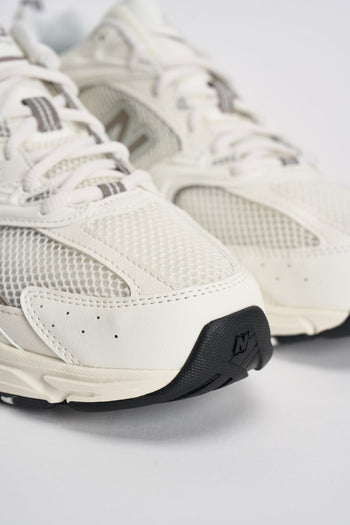 Sneakers uomo 530 bianche e tortora - 6