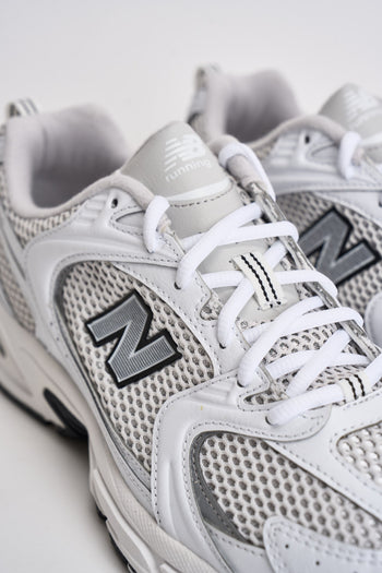 Sneakers uomo 530 bianche e nere - 5