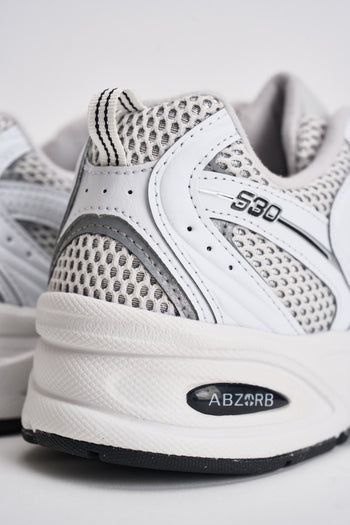 Sneakers uomo 530 bianche e nere - 9