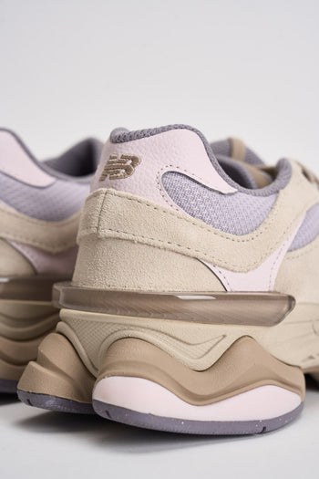 Sneakers donna 9060 lilla e panna - 9