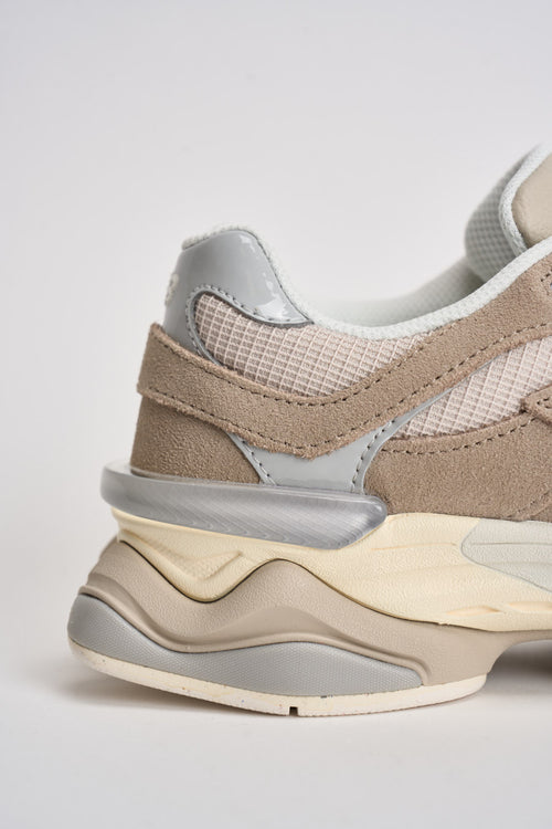 Sneakers donna 9060 beige e panna - 2