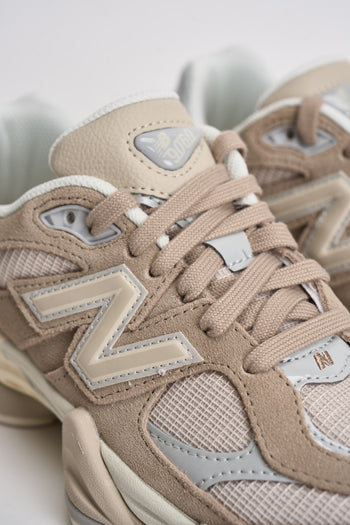 Sneakers donna 9060 beige e panna - 5