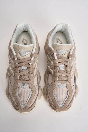 Sneakers donna 9060 beige e panna - 8