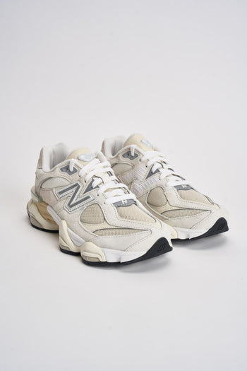 Sneakers donna 9060 bianca e panna - 4