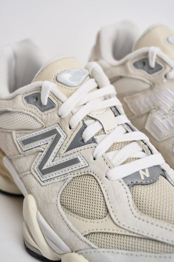 Sneakers donna 9060 bianca e panna - 5