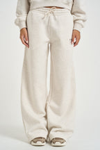 Pantalone donna jogger a palazzo panna mèlange WB6298 3A NEW BALANCE 