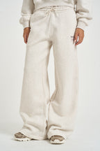 Pantalone donna jogger a palazzo panna mèlange WB6298 3A NEW BALANCE 