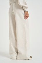 Pantalone donna jogger a palazzo panna mèlange WB6298 3A NEW BALANCE 