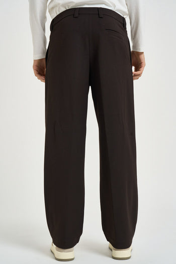 Pantalone uomo gamba dritta marrone scuro - 3