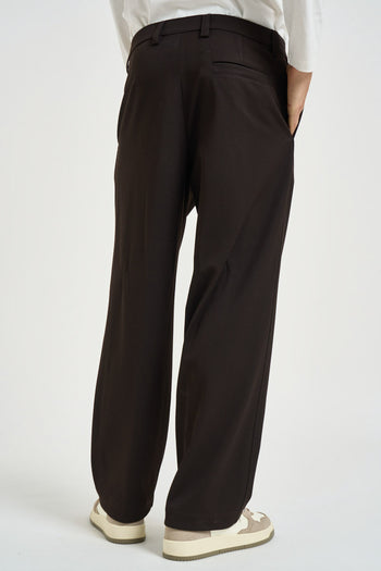Pantalone uomo gamba dritta marrone scuro - 4