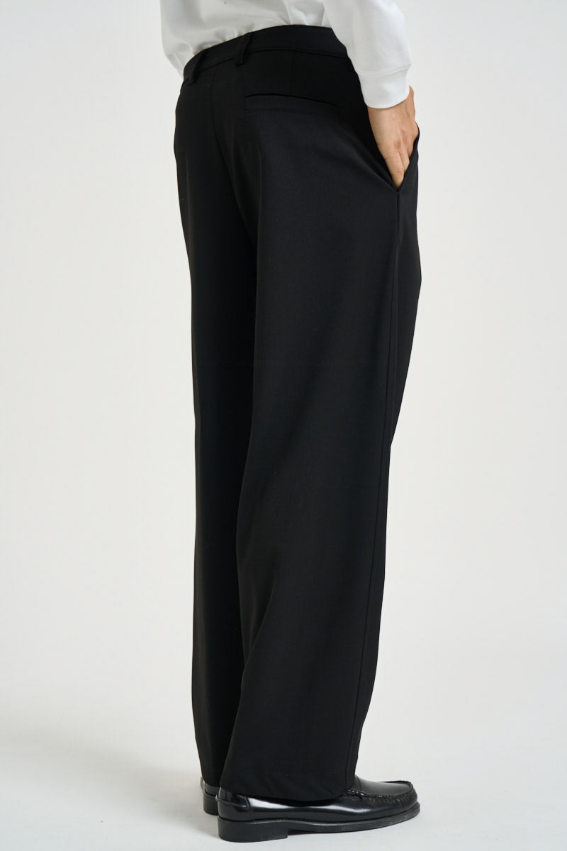 Pantalone uomo gamba dritta nero 2790 CLESNERO OFFICINA 