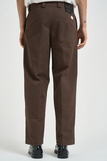 Pantalone uomo con pinces marrone - 3