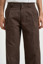 Pantalone uomo con pinces marrone 2791 BRECCOCACAO OFFICINA 