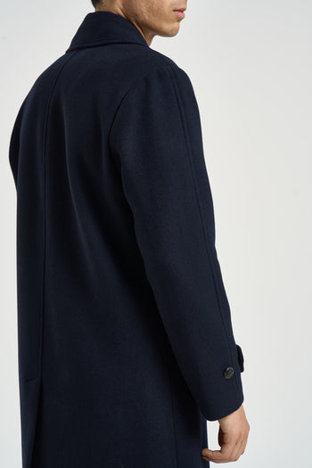 Cappotto uomo midi blu navy - 6