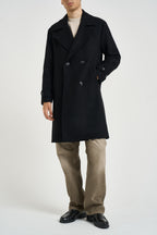 Cappotto uomo midi nero 4241 ISEONERO OFFICINA 