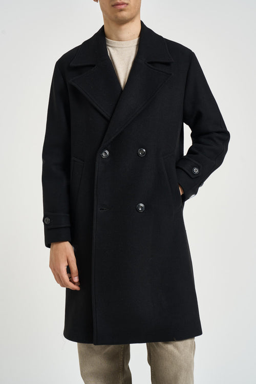 Cappotto uomo midi nero - 2