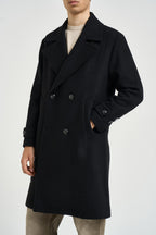Cappotto uomo midi nero 4241 ISEONERO OFFICINA 