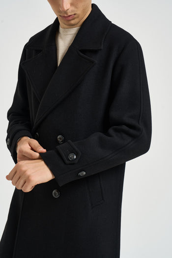Cappotto uomo midi nero - 4