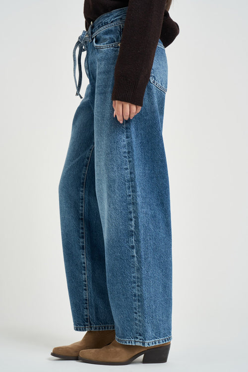 Jeans donna balloon denim medio - 2