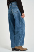 Jeans donna balloon denim medio 15325796 MEDIUM BLU ONLY 