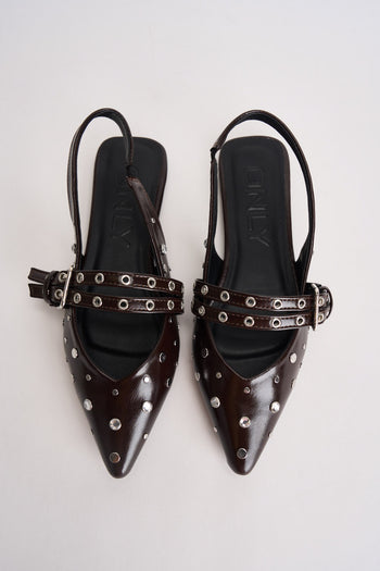 Slingback donna con borchie nere - 6