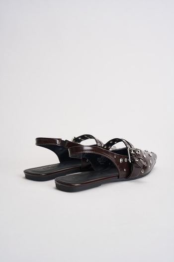 Slingback donna con borchie nere - 7