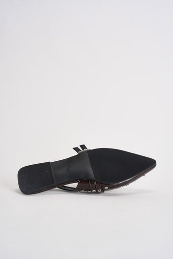 Slingback donna con borchie nere - 9