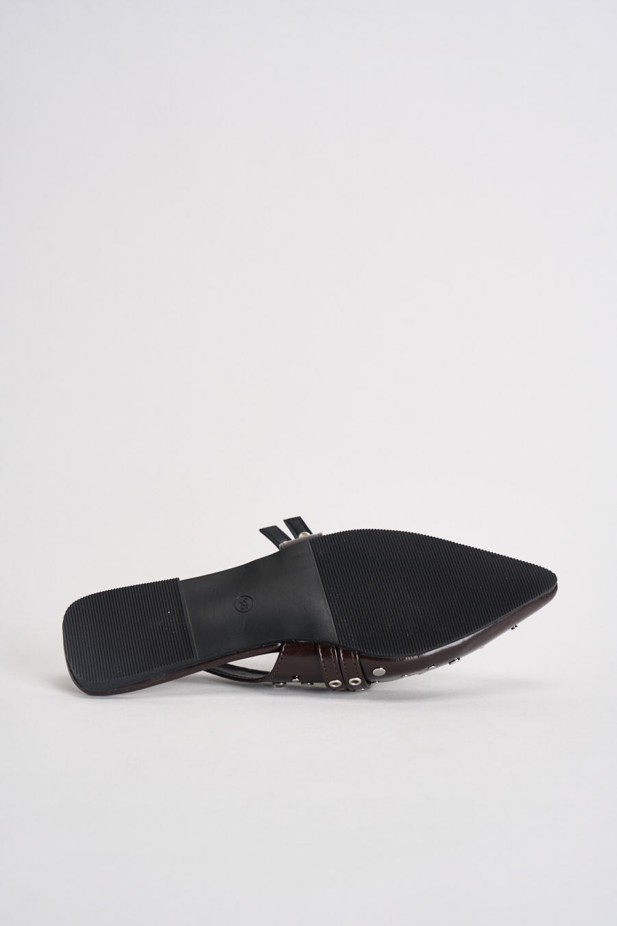 Slingback donna con borchie marrone 15340903 COFFEE BEAN ONLY 