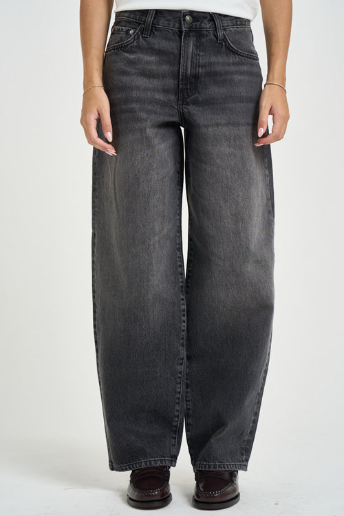 Jeans donna Ballon in denim grigio
