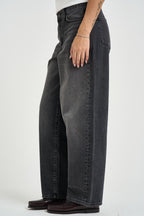 Jeans donna Ballon in denim grigio 15347094 WASHED BLACK ONLY 