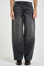 Jeans donna Ballon in denim grigio 15347094 WASHED BLACK ONLY 