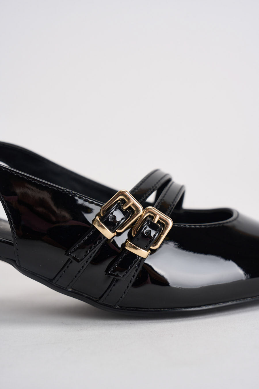 Slingback donna in vernice nero 15356238 BLACK ONLY 