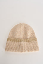 Berretto donna a coste beige chiaro 15376330 OATMEAL ONLY 