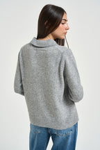 Cardigan donna Onlaliva con bottoni grigio chiaro 15382533 LIGHT GREY ONLY 