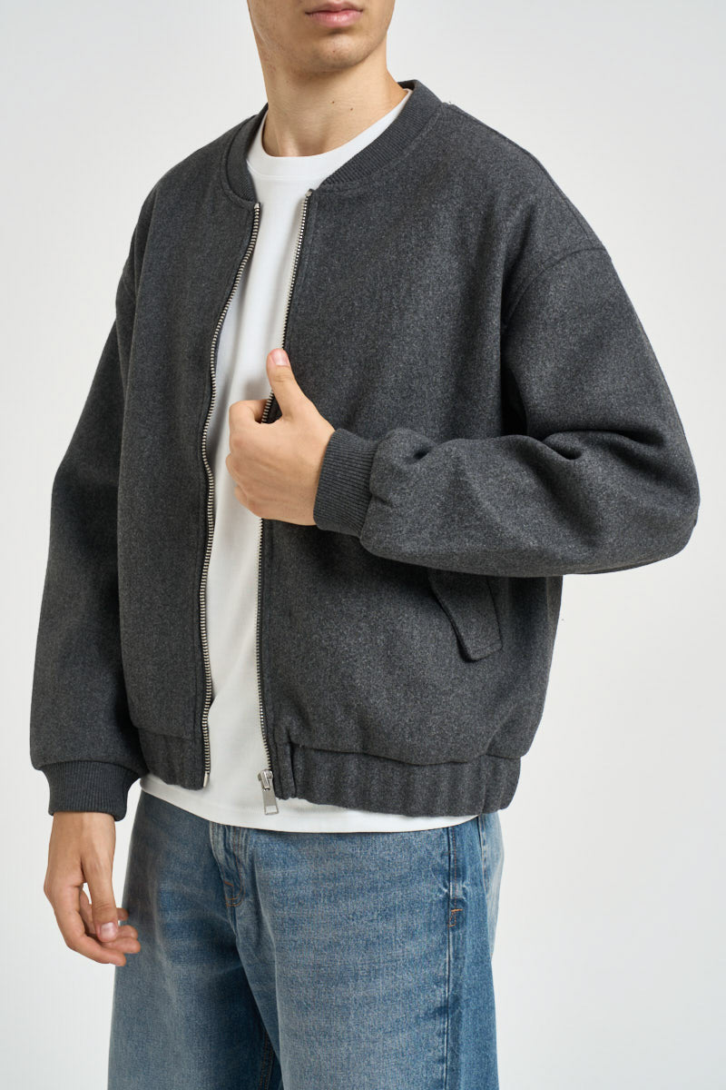 Bomber uomo alla coreana grigio antracite 22034739 DARK GREY ONLY & SONS 