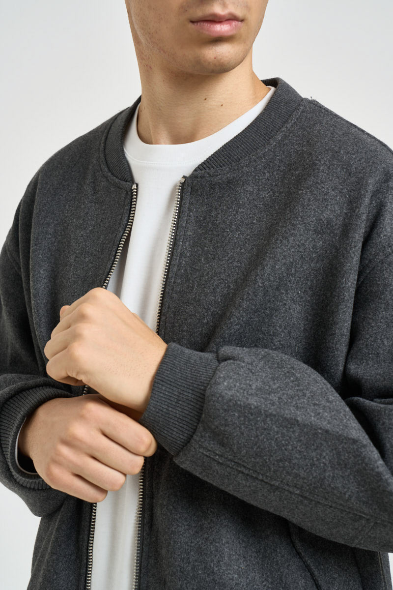 Bomber uomo alla coreana grigio antracite 22034739 DARK GREY ONLY & SONS 